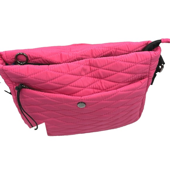 NWT Girlfriend Gear pink Puffer Quilt Large Dome Carry purse bag GLINDA WICKED - Picture 2 of 8